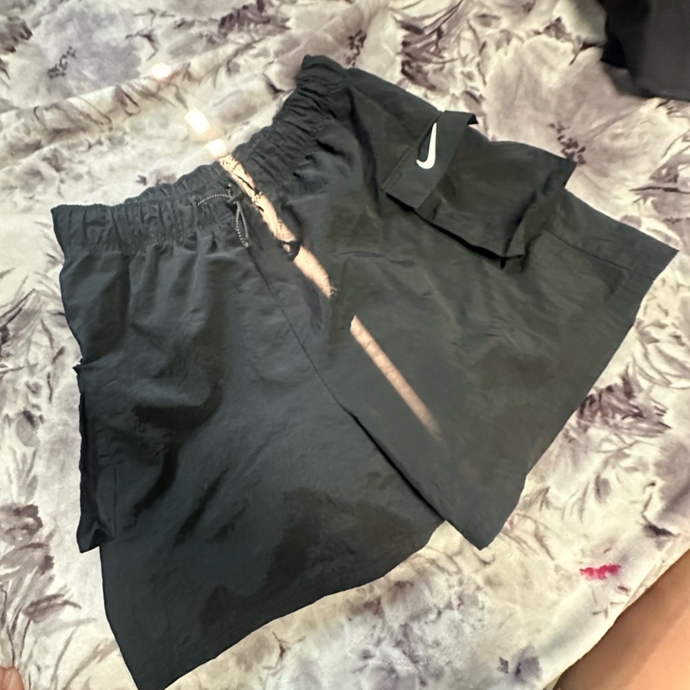 Nike Black Athletic cargo Shorts